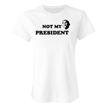 Not My President Junior Fit Bella Sheer Longer Length Rib Tee