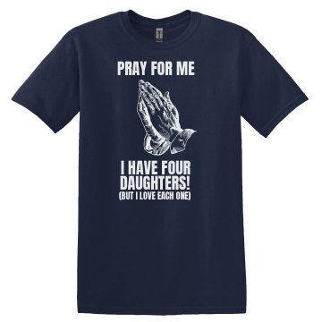 Pray For Daddy w/ Back Unisex Gildan Heavy Cotton Crew Neck Tee