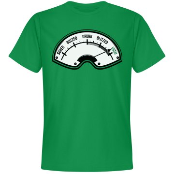 Drunk Meter Unisex Gildan Heavy Cotton Crew Neck Tee