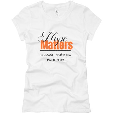 Hope Matters Junior Fit Basic Bella Favorite Tee