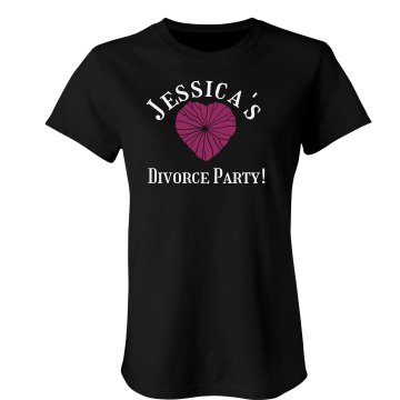 Divorce Party Time Junior Fit Bella Sheer Longer Length Rib Tee