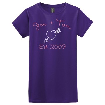 Jen + Tom Misses Relaxed Fit Gildan Ultra Cotton Tee