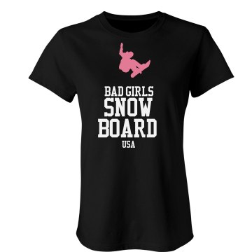 USA Snowboard Junior Fit Bella Crewneck Jersey Tee