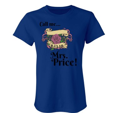 Mrs. Price Junior Fit Bella Sheer Longer Length Rib Tee
