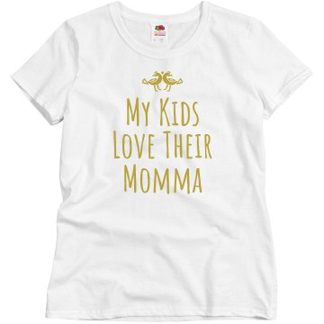 Love Their Momma Misses Relaxed Fit Basic Gildan Ultra Cotton Tee