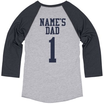 Father Baseball Tee Unisex Anvil 3/4 Sleeve Raglan Baseball Tee