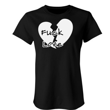Broken Heart Junior Fit Bella Double V Sheer Jersey Tee