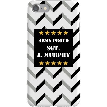 Army Proud iPhone Case Plastic iPhone 5 Case Black