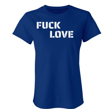 Simple Fuck Love Junior Fit Bella Sheer Longer Length Rib Tee