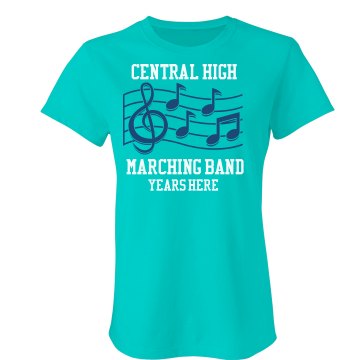 Marching Band Tank Misses Relaxed Fit Basic Anvil Heavyweight Tank Top