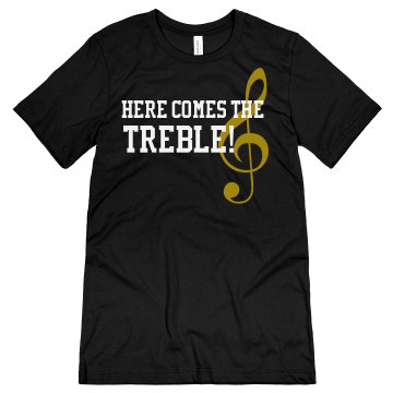 Comes The Treble Guy  Unisex Canvas Jersey Tee