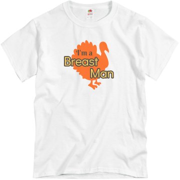 I'm A Breast Man Unisex Basic Gildan Heavy Cotton Crew Neck Tee