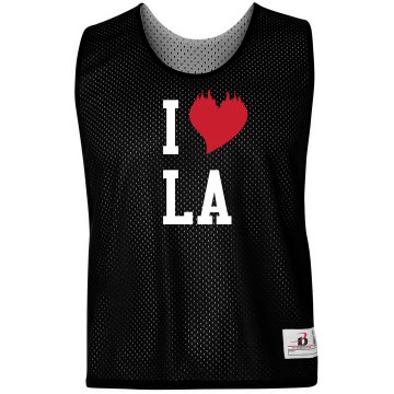 I Love La Pinnie Badger Sport Lacrosse Reversible Practice Pinnie
