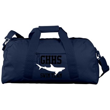 Swim Team Duffel Port & Company Large Square Duffel Bag