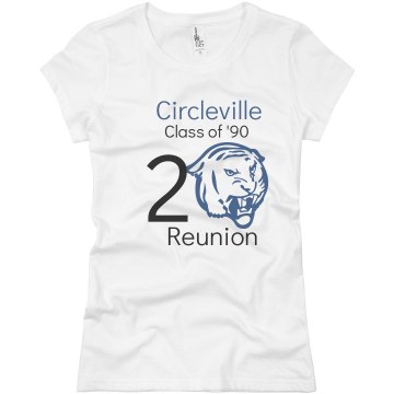 20 Year Class Reunion Junior Fit Basic Bella Favorite Tee