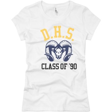 DHS Class Of 90 Reunion Junior Fit Basic Bella Favorite Tee