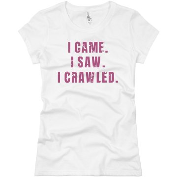 Bar Crawl Distressed Junior Fit Basic Bella Favorite Tee