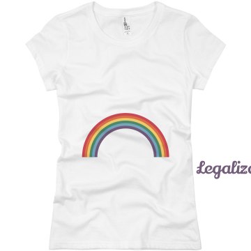 Legalize Gay Rights Junior Fit Basic Bella Favorite Tee