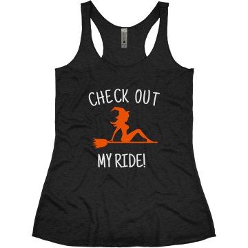 My Halloween Ride Junior Fit Bella Sheer Longer Length Jersey 2-in-1 Tee