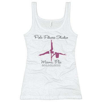 Pole Fitness Studio FLA Junior Fit Basic Bella 2x1 Rib Tank Top