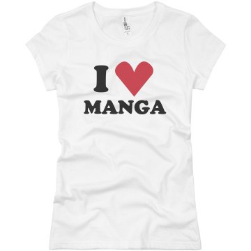 I Love Manga Junior Fit Basic Bella Favorite Tee