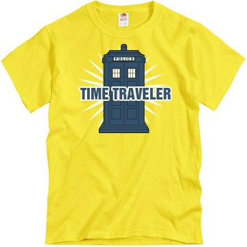 Time Traveler Unisex Gildan Heavy Cotton Crew Neck Tee