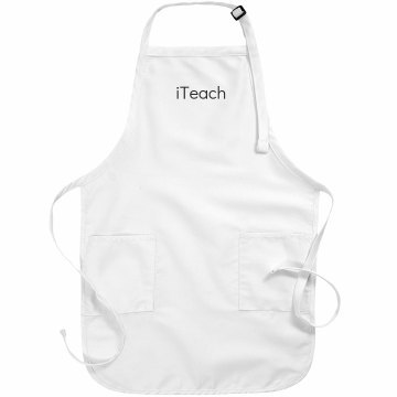 iTeach Apron Basic White Apron