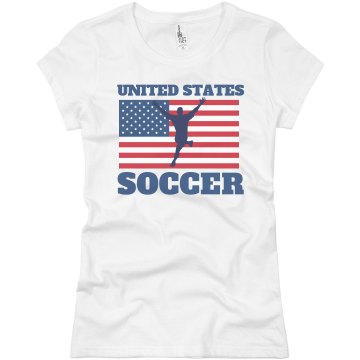 USA Soccer Junior Fit Basic Bella Favorite Tee