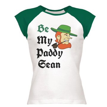 St. Paddy's Day Junior Fit Bella 1x1 Rib Ringer Tee