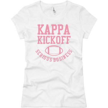 Kappa Kickoff Junior Fit Brightline 3/4 Sleeve Jersey Tee