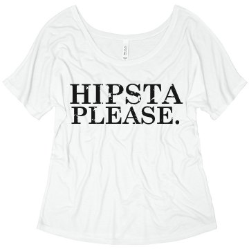 Hipsta Please Misses Bella Flowy V-Neck Half-Sleeve Tee