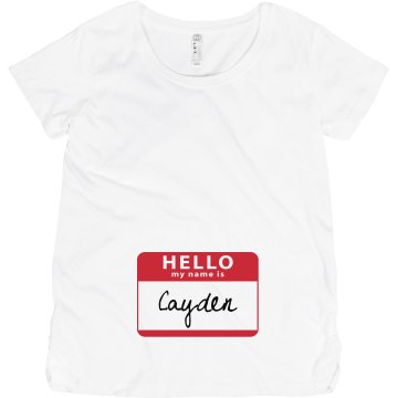 Babies Name Is Maternity LA T Sportswear Tee