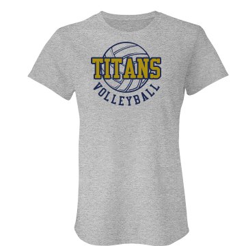 Volleyball Jersey Junior Fit American Apparel Fine Jersey Tee