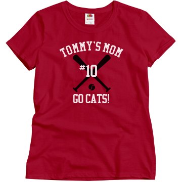 Tommy's Softball Mom Misses Relaxed Fit Gildan Ultra Cotton Tee