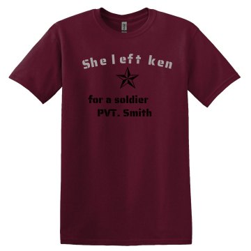 she left ken Unisex Gildan Heavy Cotton Crew Neck Tee
