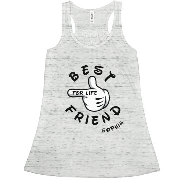 Best Friend For Life 2 Misses Bella Flowy Lightweight Raglan Tee