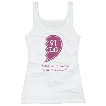 Best Friends Forever Junior Fit Basic Bella 2x1 Rib Tank Top