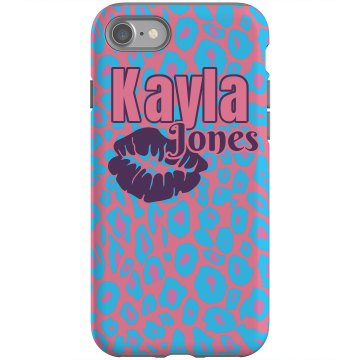 Name And Kiss Case Rubber iPhone 4 & 4S Case Black
