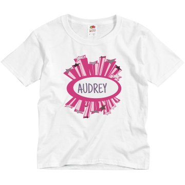 Audrey Is The Star Youth Basic Gildan Heavy Cotton Crew Neck Tee