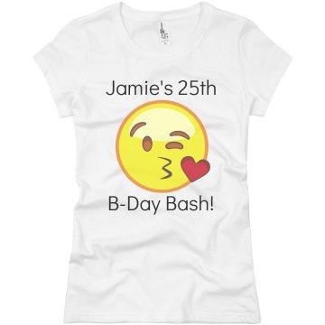 Jamie 25th Birthday Bash Junior Fit Basic Bella Favorite Tee