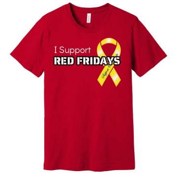 I Support Red Fridays Men Unisex Gildan SoftStyle Tee
