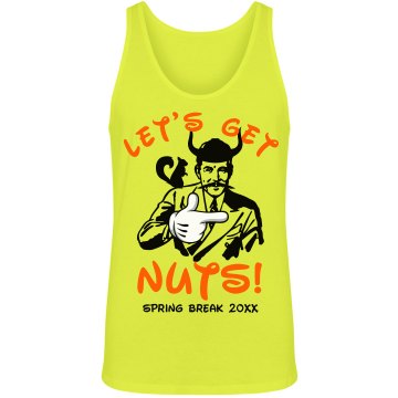 Spring Break Is Nuts Unisex American Apparel Neon Tank