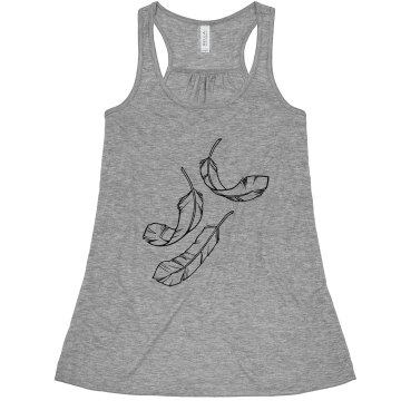 Falling Feathers Tank Misses Bella Flowy Lightweight Tank