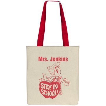 Teacher Tote Liberty Bags Cotton Canvas Tote
