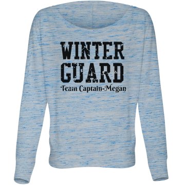 Winter Guard Distressed Misses Bella Flowy Lightweight Relaxed Dolman Tee