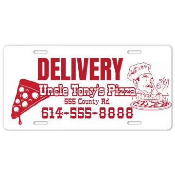 Delivery Driver Plate License Plate
