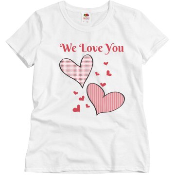 We Love Grandma! Misses Relaxed Fit Basic Gildan Ultra Cotton Tee
