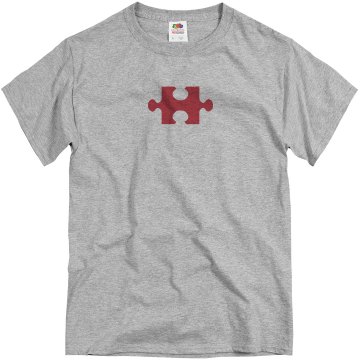 Missing Puzzle Piece Unisex Basic Gildan Heavy Cotton Crew Neck Tee