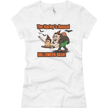 Harley Halloween Party Junior Fit Basic Bella Favorite Tee