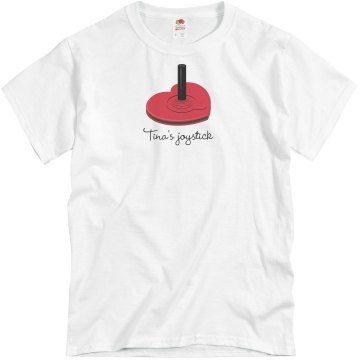 Tina's Joystick Valentine Unisex Basic Gildan Heavy Cotton Crew Neck Tee